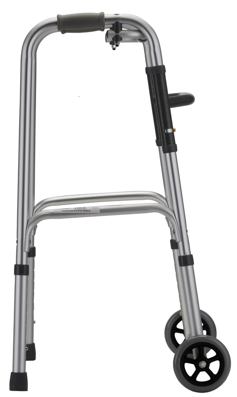 Folding Walker with 5" Wheels- Adult