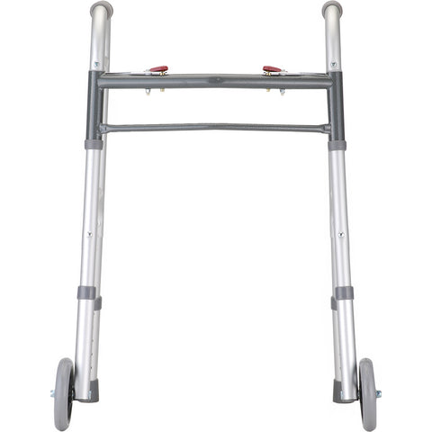 Folding Walker with 5" Wheels 2 Button Petite