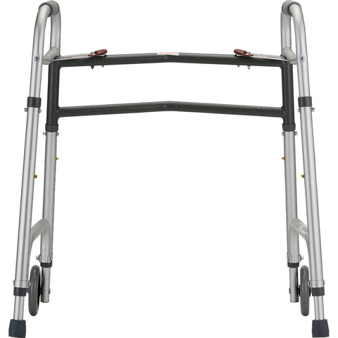 Heavy Duty Folding Walker with 5" Wheels