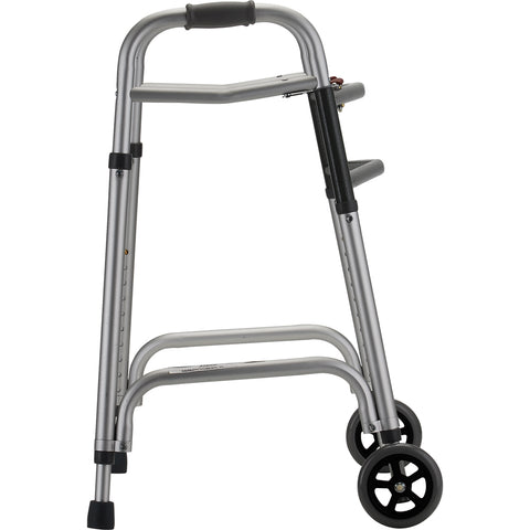 Heavy Duty Folding Walker with 5" Wheels